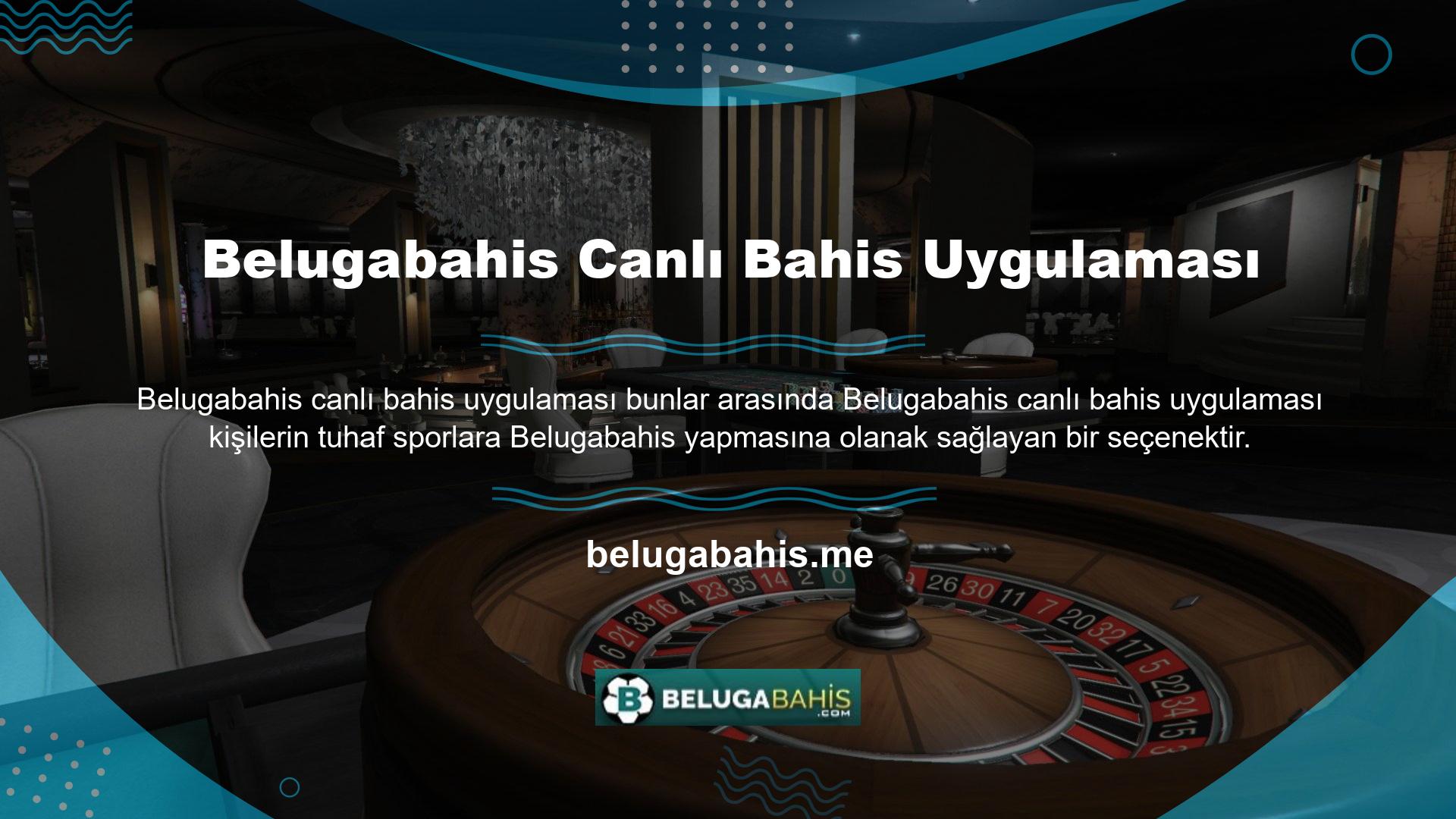 Uygulama spor branşına ait bir oyunun başında Belugabahis alternatifleri sunuyor
